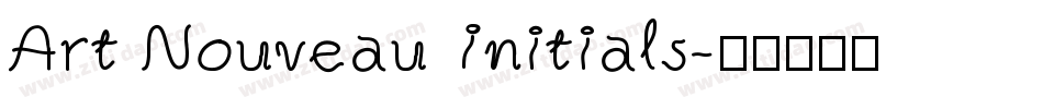 Art Nouveau Initials字体转换